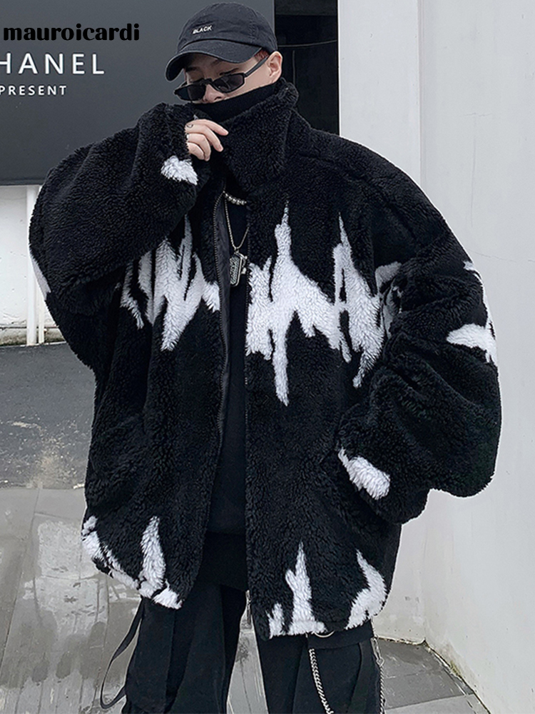 Winter Clothing Uae - Mauroicardi Winter Oversized Thickened Warm Fluffy