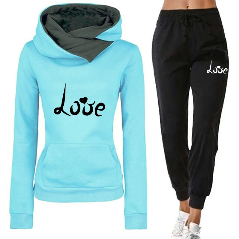 Winter Clothing Factory Outlet - Women's Hoodie Tracksuit Love Printing Quality