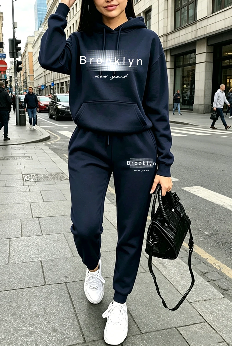 Winter Clothing Fashion - Womens Tracksuit Printing Casual Hoodie Sweatshirts