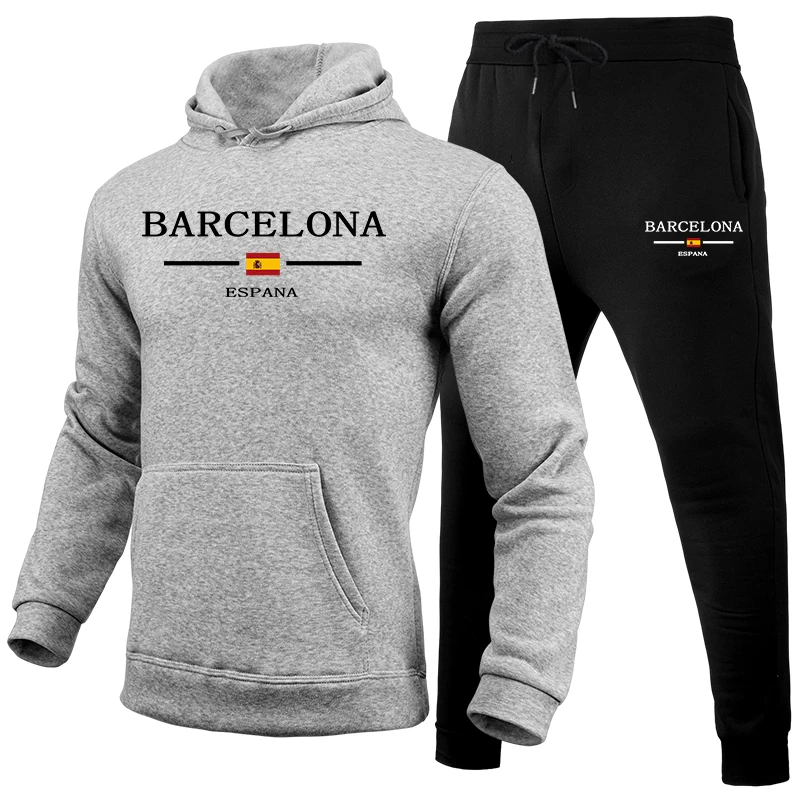 Winter Clothing Fashion - 2026 Men's Tracksuit Print Casual Hooded