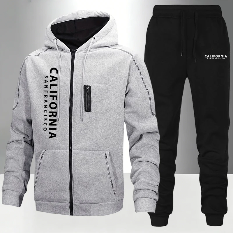 Jacket Winter Clothing - Men's Tracksuit Casual Hoodie Zipper Sweatshirts