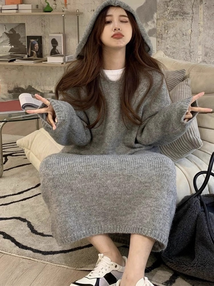 Korean style autumn hooded cas - Winter Clothing H&M recension och pris