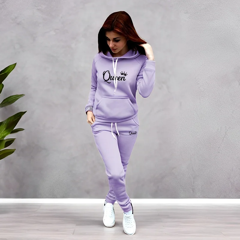 Womens Tracksuit Queen Letter  - Winter Clothing Fashion recension och pris