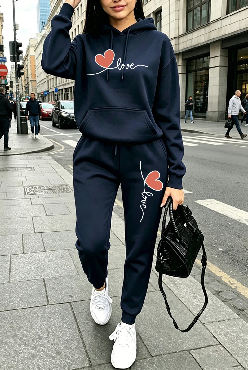 Womens Tracksuit Print Casual  - Winter Clothing Fashion recension och pris
