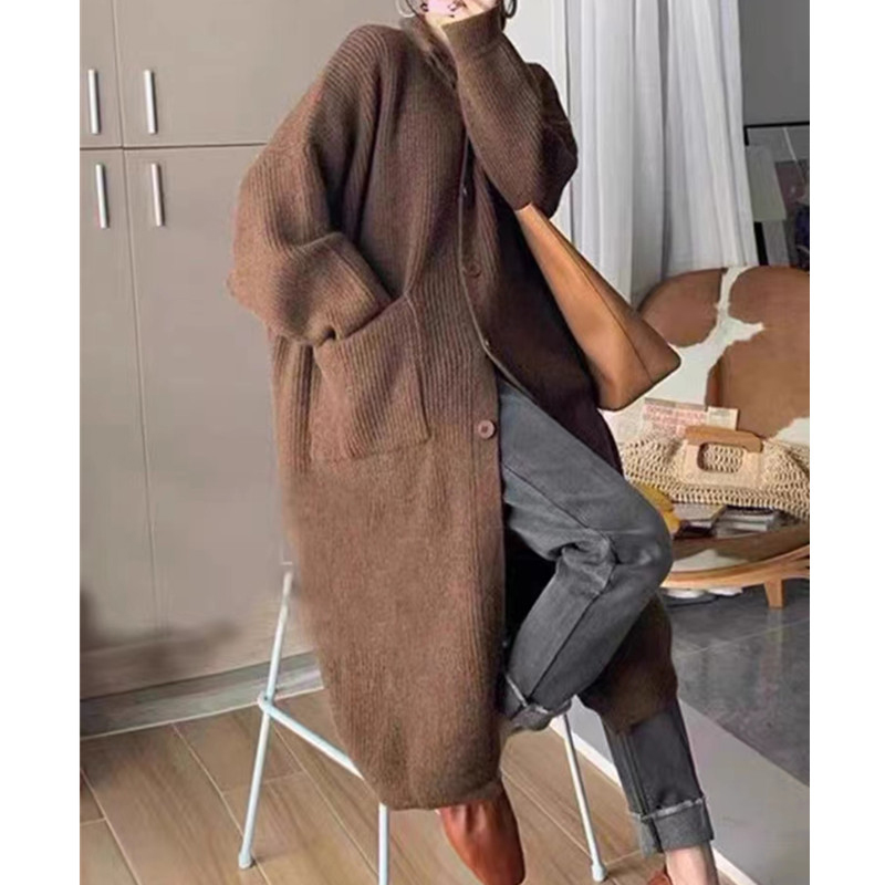 Solid color loose high neck wo - Winter Clothing Factory Outlet recension och pris